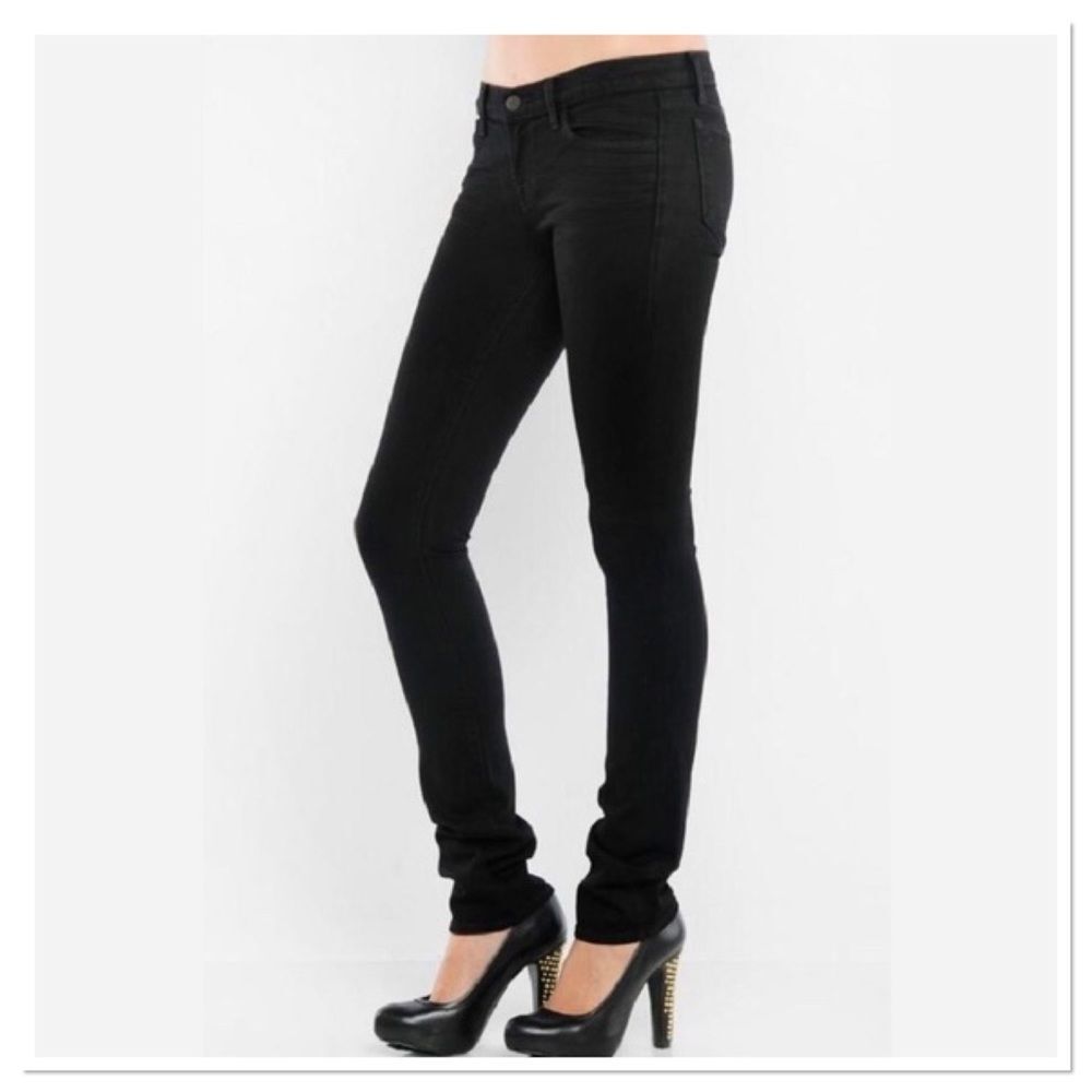 J Brand 942 Pencil Leg Jett Black Jeans 28